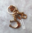Coach Gold Flower Key Ring Bag Charm With C Logo - With Tags