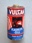 Vintage Antique Vulcan Flashlight C Cell Battery For Early Flashlite