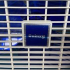 Vintage Galaxy Box Fan Transparent Blue Blades 3 Speed Floor Wall Mount Working