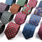 Colorful Silk Tie For Men 75cm Bohemian Print Soft Necktie Business Suit Wear