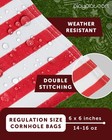 Weather Resistant Cornhole Bean Bags Set Of 8 - Regulation Size   Weight - 4 Bur