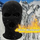 3 Hole Full Face Mask Ski Mask Winter Cap Balaclava Outdoor Beanie Tactical Hat