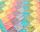 Baby Quilt Handmade Patchwork Crib Blanket  Boy Or Girl  Xl 40  X 40   New