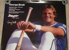 Vintage Og George Brett Kc Royals Poster 22 5x28 Swingster Baseball Rare Apparel