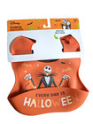 New  2 Pack Disney Nightmare Before Christmas Silicone Baby Bibs Happy Halloween
