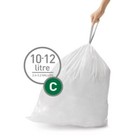 Simplehuman 10-12l Code C Custom Fit Bathroom Trash Bag Liners 3 Quick