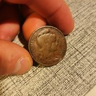 1900 Bronze 10c Dix Centimes Coin From France
