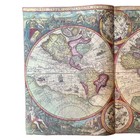Antique Double Hemisphere World Map Print Gerard Mercator 1587 Repro