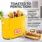 Oscar Mayer 2 Slot Hot Dog Bun Toaster With Mini Tongs Chicken  Turkey  Veggie 
