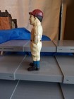 Vintage Cast Iron Metal Slugger Baseball Player Money Bank
