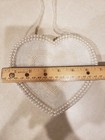 White Beaded Heart Evening Bag Bridal Formal Melissa Design Gorgeous