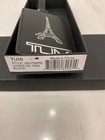 New In Box Tumi Alpha Leather Luggage Name Tag Buckle - Paris Eiffel Tower Black