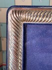 Vintage Italian 800 Silver Picture Frame W Repousse Border  Hallmarked  6 x8 