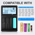21700 Battery Charger 18650 Battery Charger With Lcd Display And Testing Functio