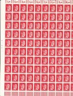 Stamp Germany 12 Pf Adolf Hitler Sheet 1941 Wwii 3rd Reich German Mnh Faults 2