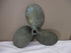 Huge Antique 3 Blade Brass Bronze Boat Propeller 16  Diameter Nautical 401v