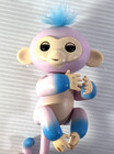 Wowwee Fingerlings Interactive Baby Monkey Toy Pink blue Two Tone - New Battery