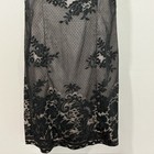 Vintage Positive Attitude Dress Sz 8 Dark Floral Sheer Lace Y2k 90   s Whimsigoth
