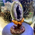 14 52lb Large Natural Amethyst Geode Quartz Cluster Crystal Egg Specimen Healing