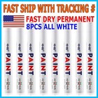 12x White Paint Pen Marker Waterproof Permanent Car Tire Lettering Rubber Letter