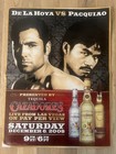 De La Hoya Vs Pacquiao Poster 2008 Boxing Cazadores Tequila Promo Double Sided