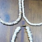 Vintage  Hawaiian Puka Shell-  2  Necklaces    1  Bracelet