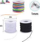 Stretchy String For Bracelets  3 Rolls 1 Mm 495 Feet Sturdy Elastic String Cord