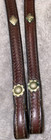 6 7   Circle Y Leather Studded Western Show Reins 1 2   Thin   Dainty  4704