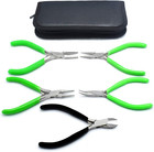 5 Pc Jewelers Pliers Set Jewelry Making Beading Wire Wrapping Hobby 5  Plier Ki