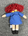 Eden Madeline Rag Doll 9  Plush Stuffed Animal Toy Red Yarn Hair Vintage 1994