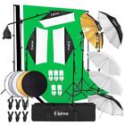 Video Photo Studio Photography Lighting Kit Backdrops Umbrellas Softbox Stand