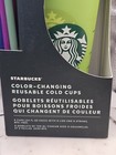 Starbucks Color Changing Reusable Cold Cups 5 Pack 24oz Lids Straws New Box