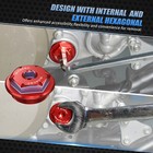 Engine Crankcase Cover Screw Plugs For Honda Sportrax 400 Trx400ex 2000-2008 Red
