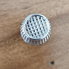 Vintage Thimble Size 6 - 15mm Silver Toned W Germany