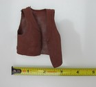 Vintage Marx Johnny West Brown Vest     1 6 Scale Cowboy Accessory  1960s 