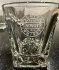 Dewars Glasses Scotch Whiskey Drinking Barware Set Of 2 Etched 3 5    Tall