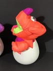 Lot 2 Vintage 1992 Fisher Price Dino Roaring Puffalump Dinosaur Plush W egg