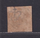 Denmark 1857 16rs Lilac Imperf Royal Emblems 3 Ring Numeral Cancel Scv  190