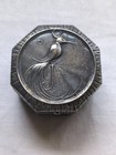 Vintage Sheffeild Plate Rouge Compact With Mirror Missing Finger Chain   Rare