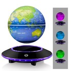 Magnetic Levitating Globe Lamp - 7 Color Floating World Map Led Desk Decor  Tech