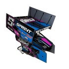 Losi 22s Sprint Body Factory Decaled Pink Blue Cage Interior Driver Bumpers