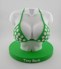 Funny Coin Bank        titty Bank    Novelty Piggy Bank   7 Inch Desk   Shelf Decor