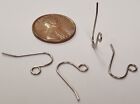 24 Vintage Silver Surgical Steel Earring Wire 19x11mm  Fish Hook Findings N303
