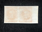 Confederate States  Mint  14a Margin Pair Never Hinged Og Cv  290  