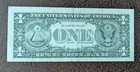 1988-a Federal Reserve Note  1 Misalignment Error Circulated Faulty Alignment
