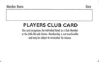 Little Nevada Casino Billings  Mt - Sample Slot Card With No Barcode