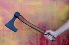 Viking Bearded Axe Skegg  x 18  Hand Forged Antiqued Black Finish Rugged