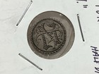 1854 Seated Liberty Seated Half Dime retired Dealer  Old Stock silver Love Token