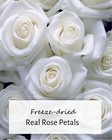 3 5oz Real Rose Petals  Pearl White Freeze-dried Petals Biodegradabel Wedding Na