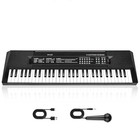 Kids Piano  61 Keys Electronic Piano Keyboard With Microphone 24 4 6 3 1 8 Inch